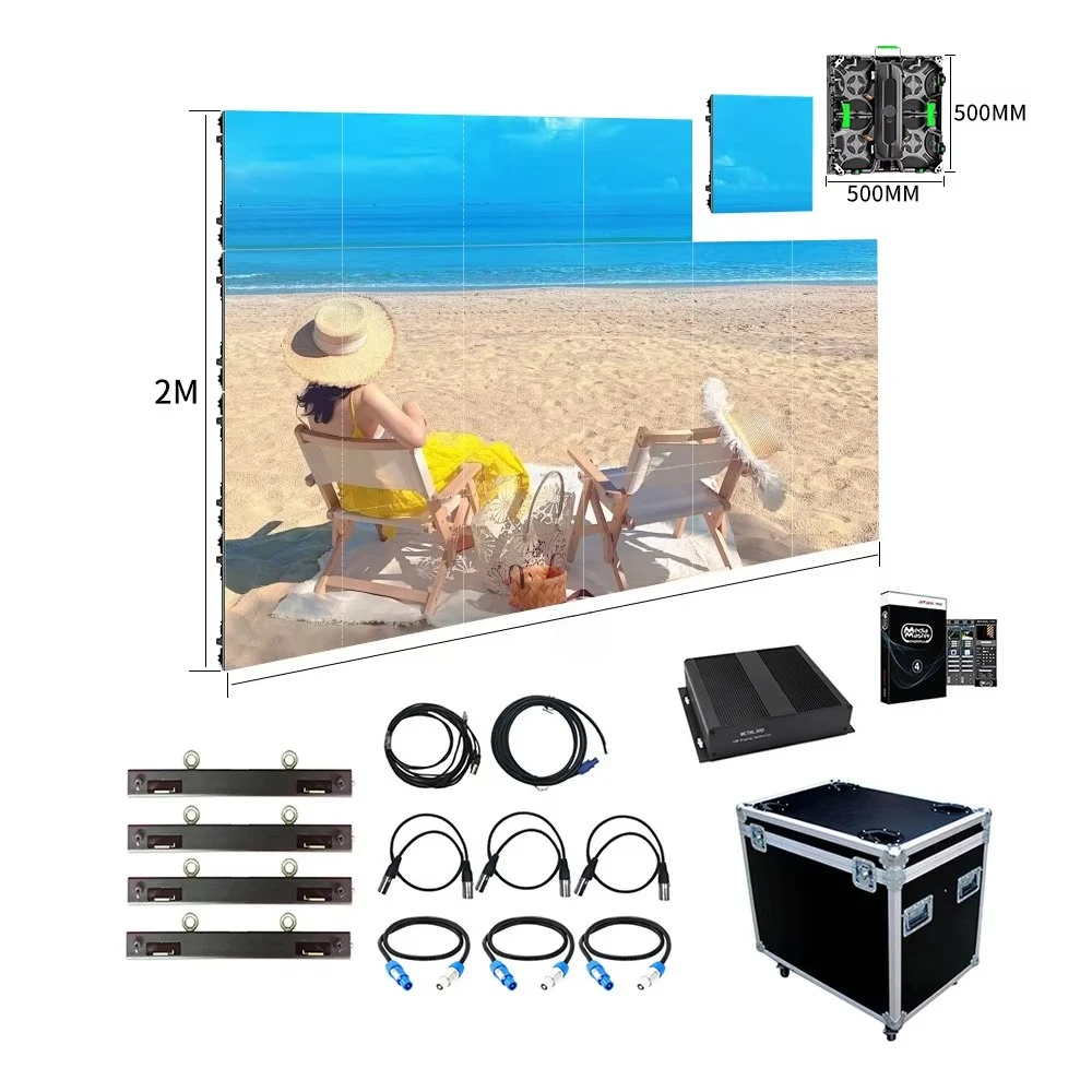 Full Color HD LED Screen Indoor P3.91 500x500mm Seamlessly High Refresh Pantalla LED Screen