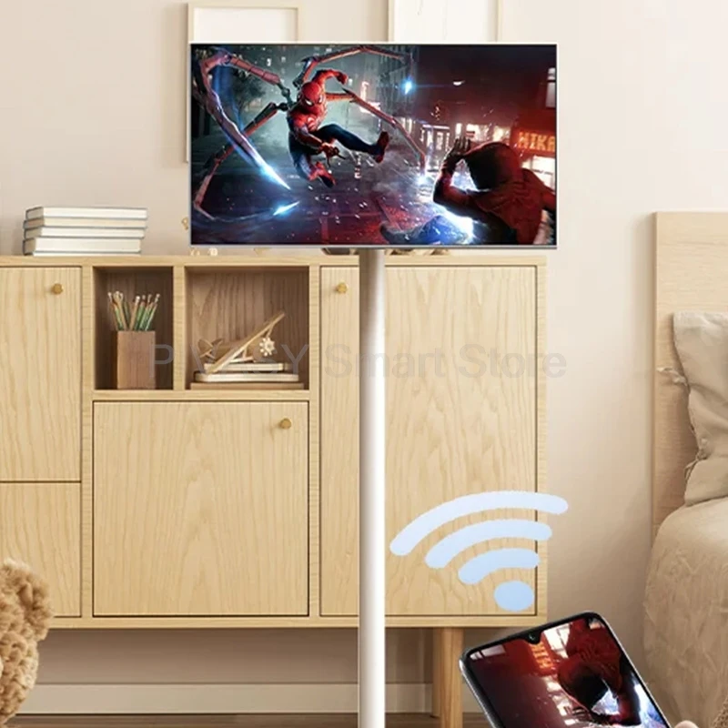 

Популярный 24-дюймовый умный ЖК-дисплей с сенсорным экраном Android Портативный смарт-телевизор для конференций в помещении Мобильный телевизор для игр в тренажерном зале Live 6G + 128G