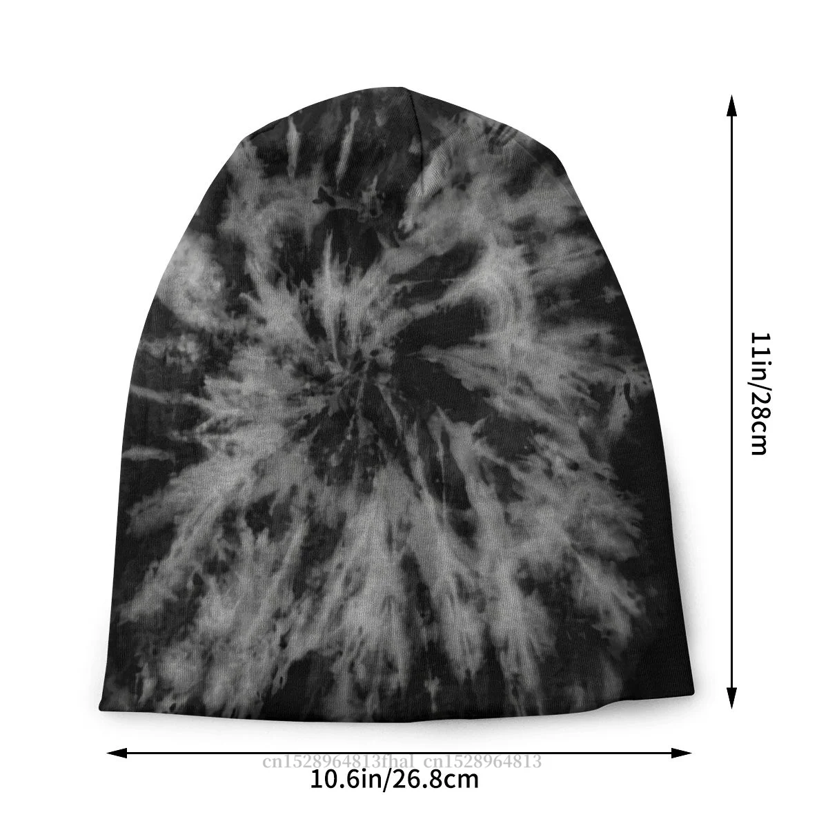 Art Skullies Beanies Caps Black And White Inverted Marble Tie Dye Hat Winter Warm Bonnet Hats Men Women's Street Ski Cap