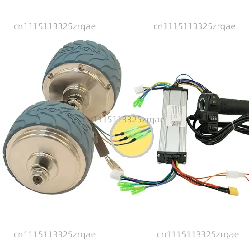 4 inch toothed reduction brushless motor 116 arc pattern DC motor wheel hub low speed large torque rail push food cart