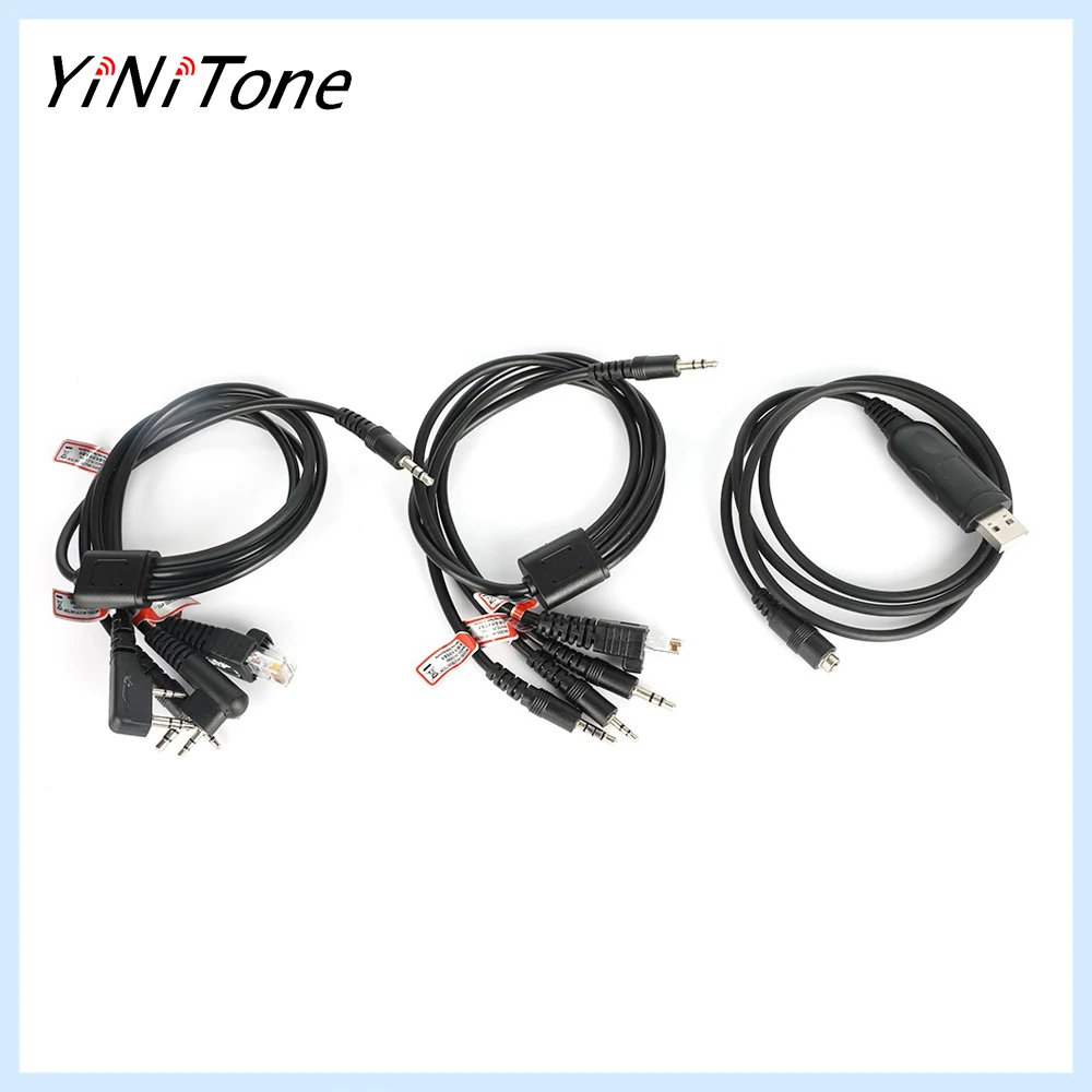 

Walkie Talkie DIY accessories 8 in 1 USB Programming Cable For Motorola Wouxun Hyt Kenwood PUXING BaoFeng UV-5R