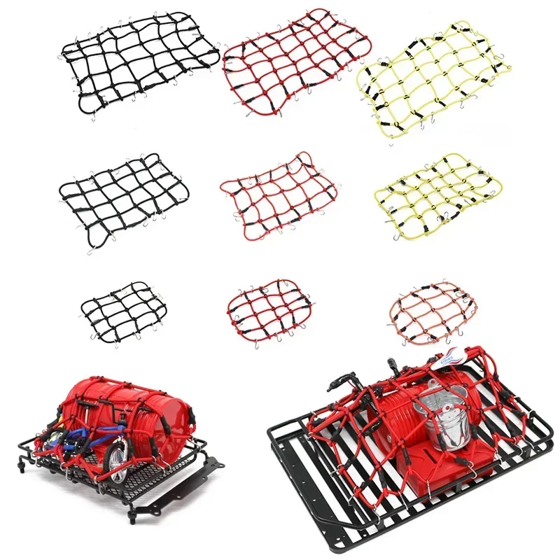 Roof Rack Luggage Net for 1/8 1/10 1/12 RC Crawler AXIAL SCX10 D90 D110 Traxxas TRX-4 Trx4 Rc Car Accessories Parts Truck