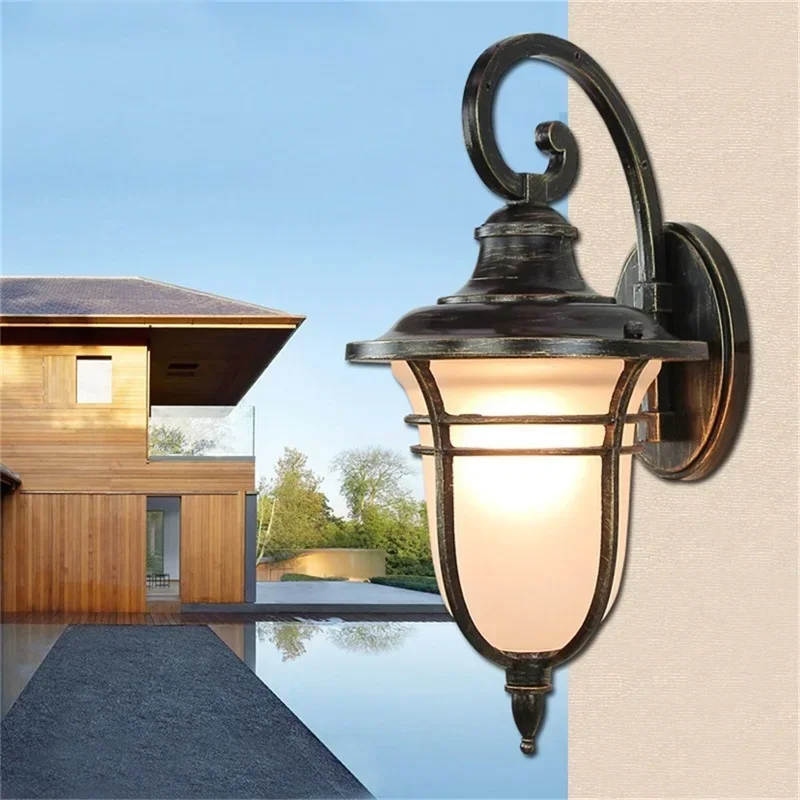 ELARA Retro Outdoor Wall Lights Classical LED Sconces Lamp Waterproof Decorative For Home Porch Villa