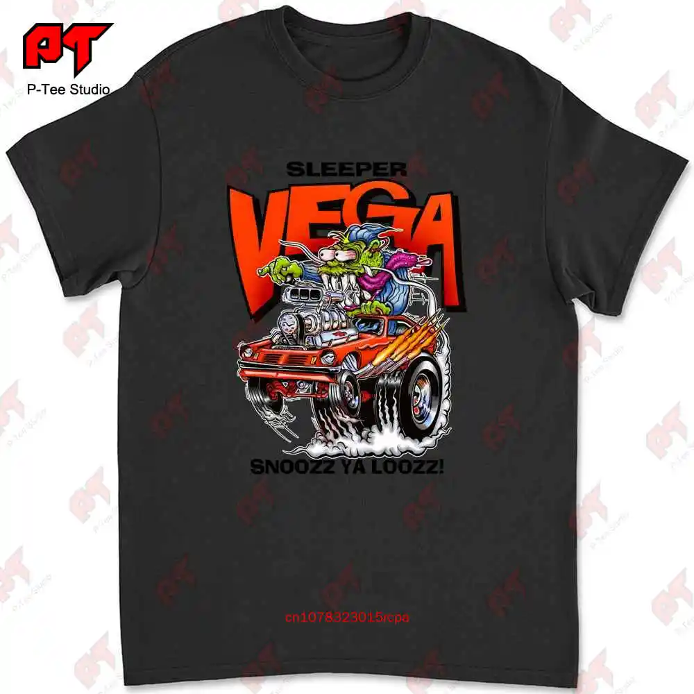 Rat Fink Sleeper Vega Car Culture Nostalgia Hot Rod Drag Racing T-shirt 531Z