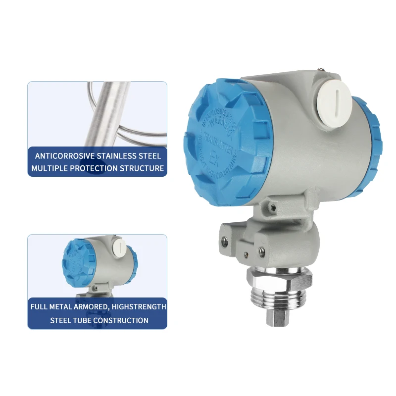 Diesel Oil Water Level Sensor High Temperature Resistant Pressure Transmitter 4-20mA 0-10V Liquid Fluid Meter QDY60B