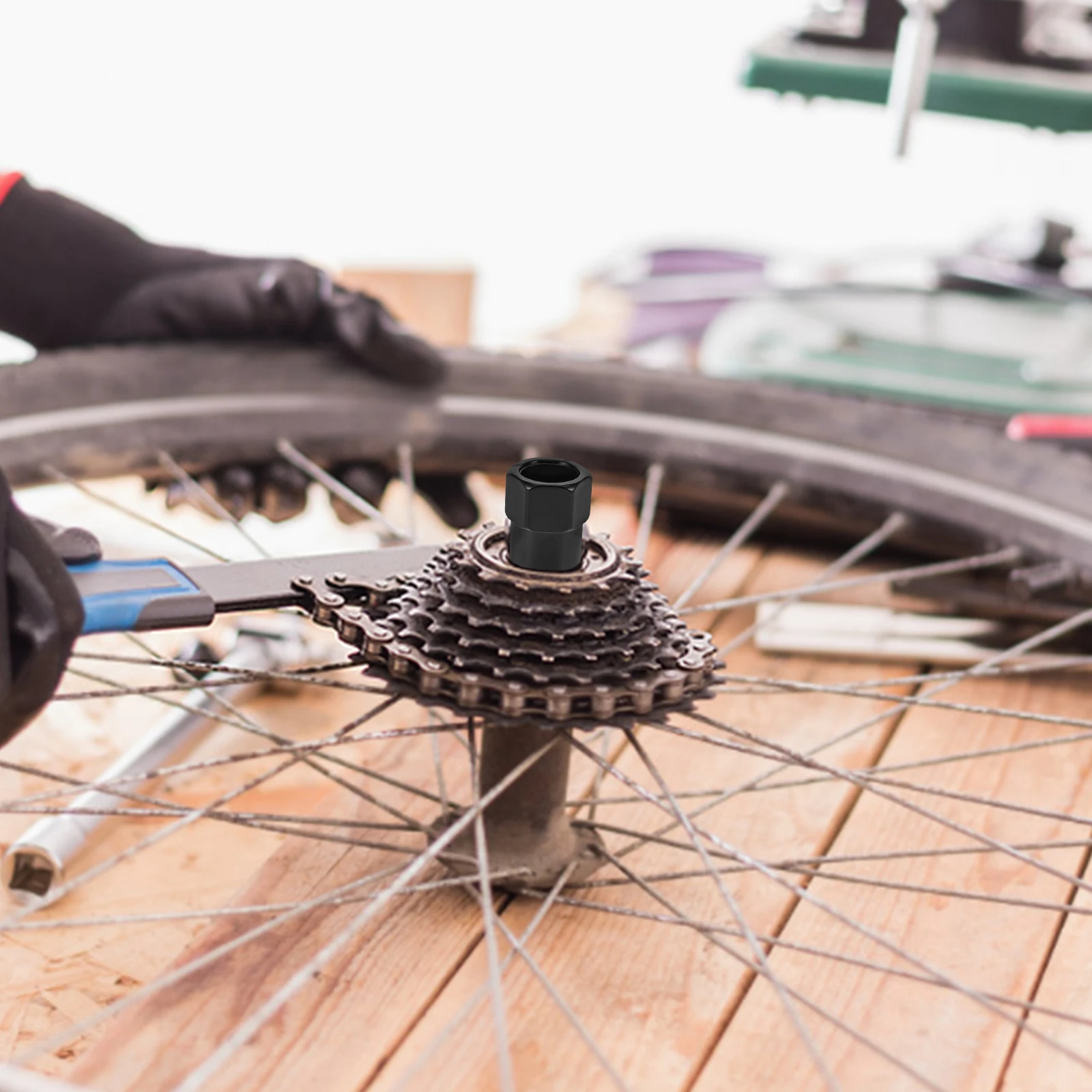

Bike Freewheel Repair Tool Durable Steel Bicycle Freewheel Bike Lock Ring Removal Easy Maintenance