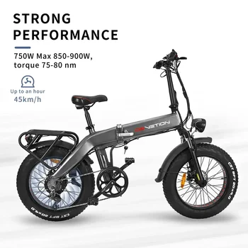 Image 2025 New BT20-Foldable Electric Bike 20 Inch Tires Aluminum Alloy Frame 48V Lithium Battery 750W10AH Adult City Electric Bike