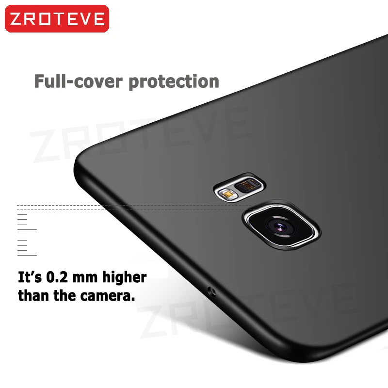 Casing untuk Samsung Galaxy S7 ZROTEVE Matte Coque untuk Samsung S7 casing S 7 Sampul gosok PC keras ramping untuk casing Samsung Galaxy S7 Edge