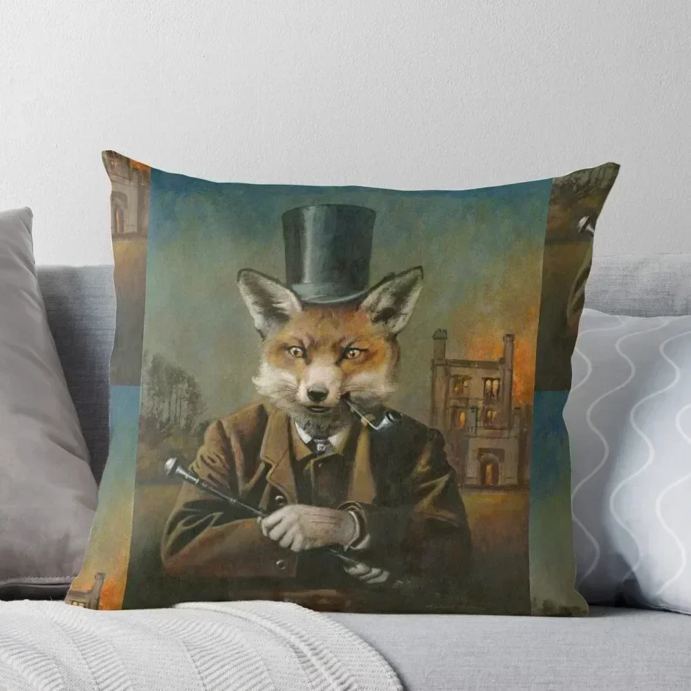 The Dapper Fox Throw Pillow Decorative Cushion Cover Rectangular Cushion Cover New year sleeping pillows pillow