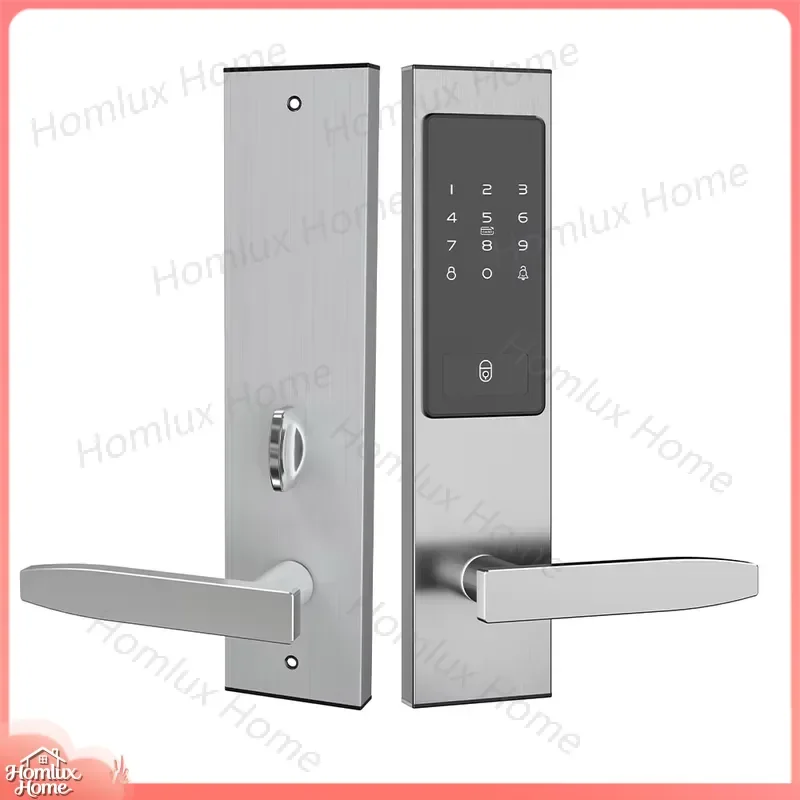 Electronic Smart Digital Door Lock Keyless Entry with ANSI Standard Ferrule Lock Touchscreen Keypad Biometric Fingerprint