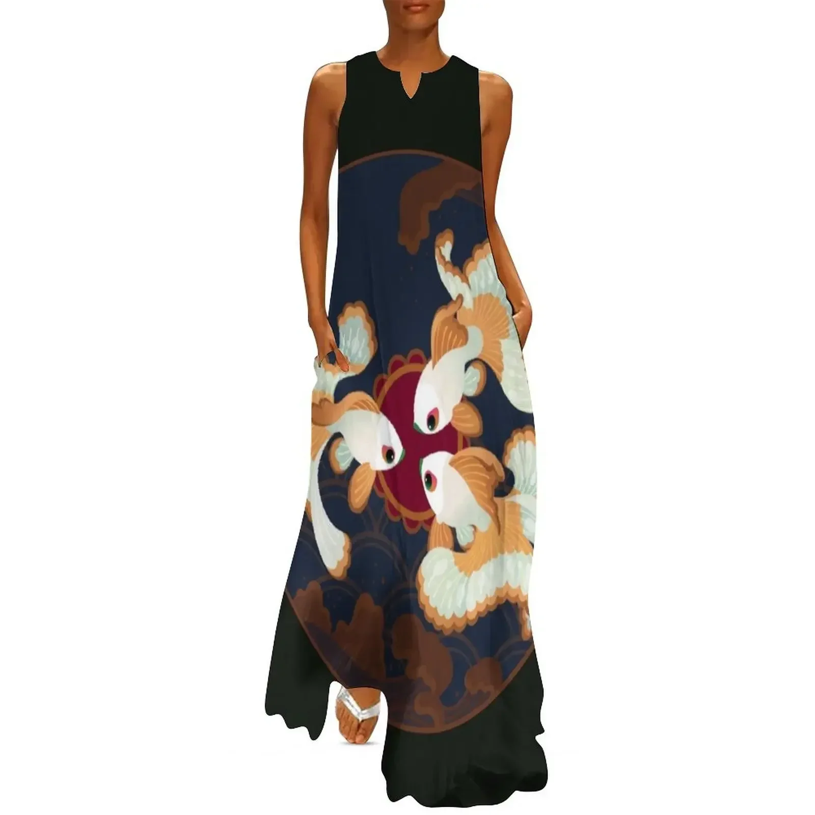 

Three Tosakins Long Dress women's dresses luxury women long dresses Women's summer skirt Dress