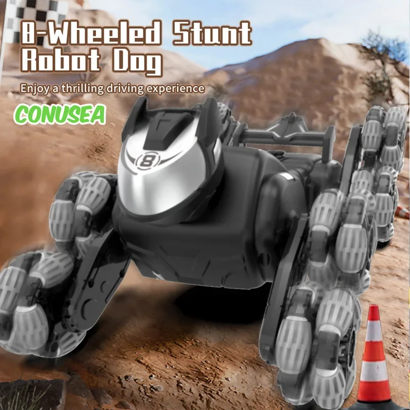 Rc Roboter Hund Elektronische Roboter Hund Stunt Twist Drift Spielzeug Rotation Hand Fernbedienung Dual Control Elektrische Haustier für kinder Spielzeug Jungen