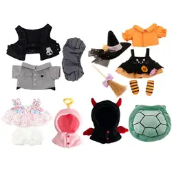 Halloween Clothes for 20cm Cotton Doll Angel/Witch Costume Idol Dolls Lovely Outfit Changing Dressing Game Playing House Gifts