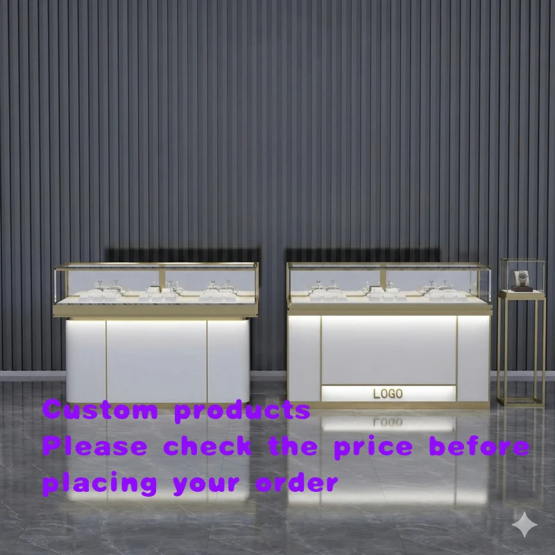 custom.Custom Full-Featured Showcase Cabinet MDF Wood Metal Jewelry Display Shopping Mall Retail Counter