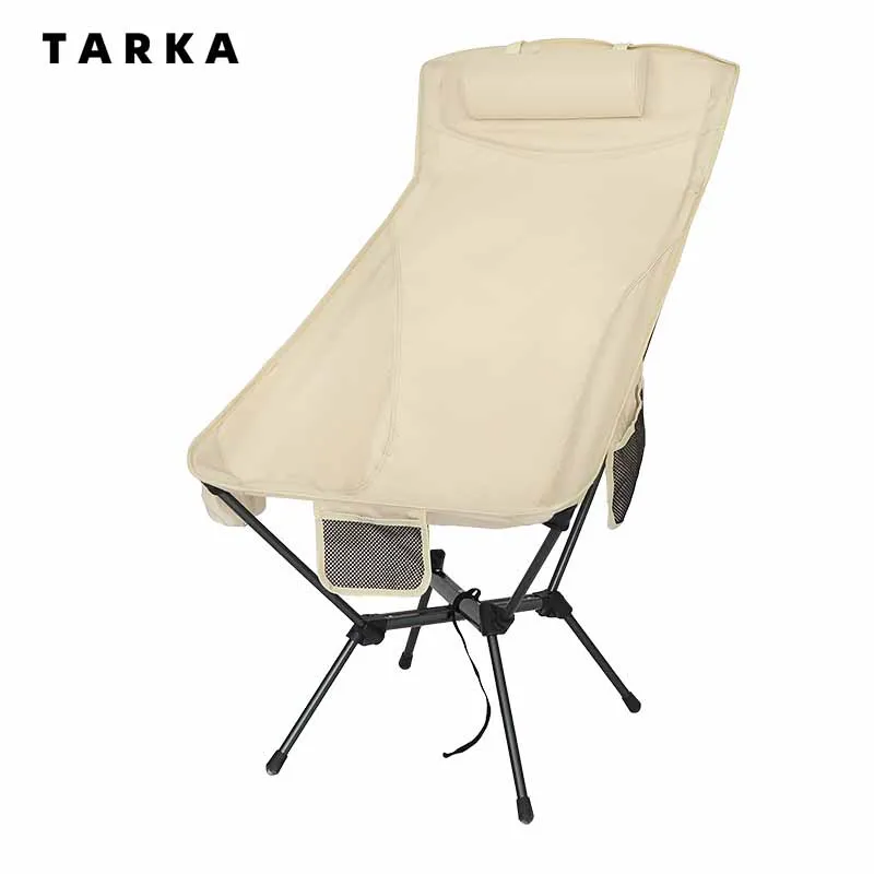 

TARKA Foldable Camping Chair Moon Chairs Portable Lightweight Picnic Tourist Chairs Folding Beach Fishing Chairs Camp Equipment