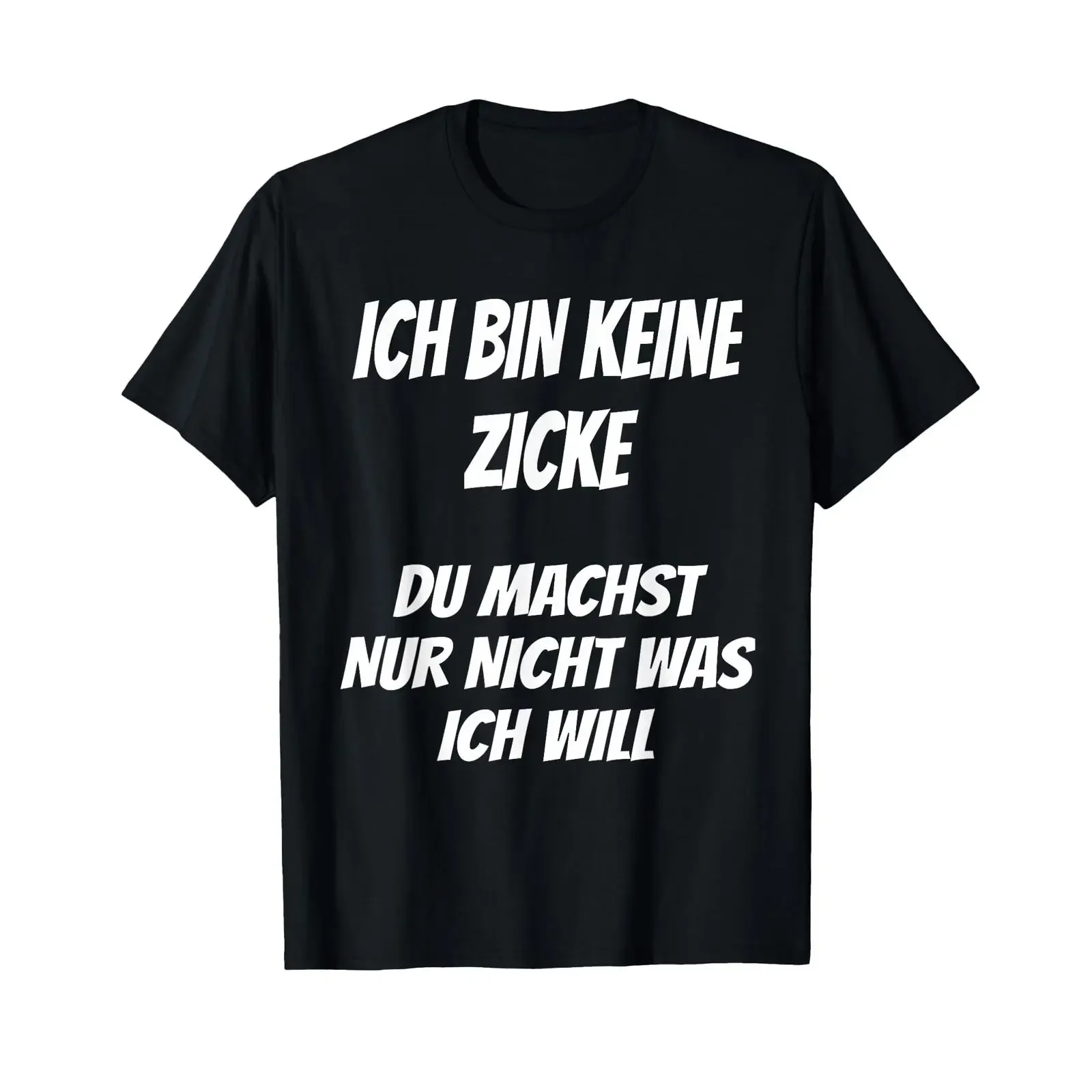 T Shirt with German Text Ich bin keine Zicke Language vintage Washed designer clothes Stretched Unisex graphic Soft fashion
