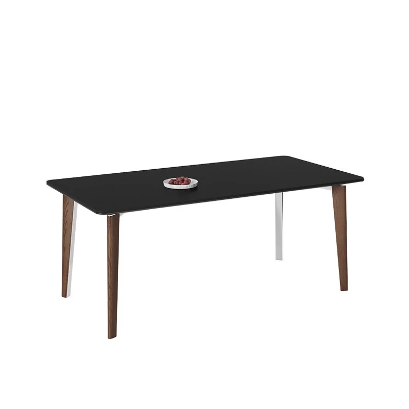 

Slate dining table, Bauhaus solid wood dining table