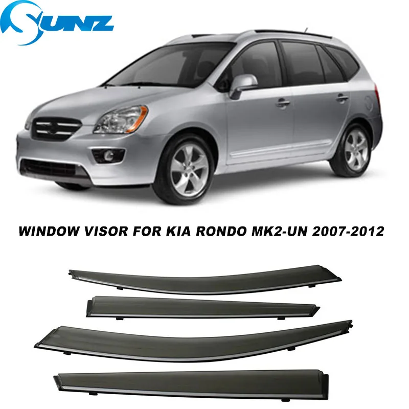 Window Visor For Kia Rondo MK2-UN 2007 2008 2009 2010 2011 2012 Weathershield Sun Rain Deflector Guard Car Window Deflector