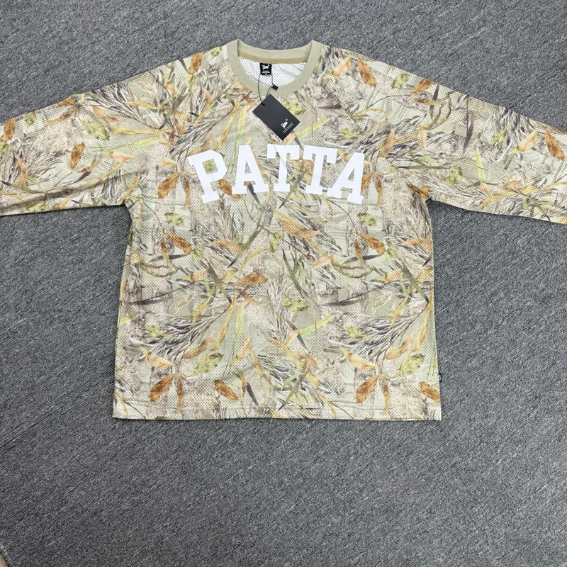 New Arrival High Quality Men's Women's Loose Patta Long Sleeved Fashionable Comfortable Breathable Daily Wear PATTA T-shirt
