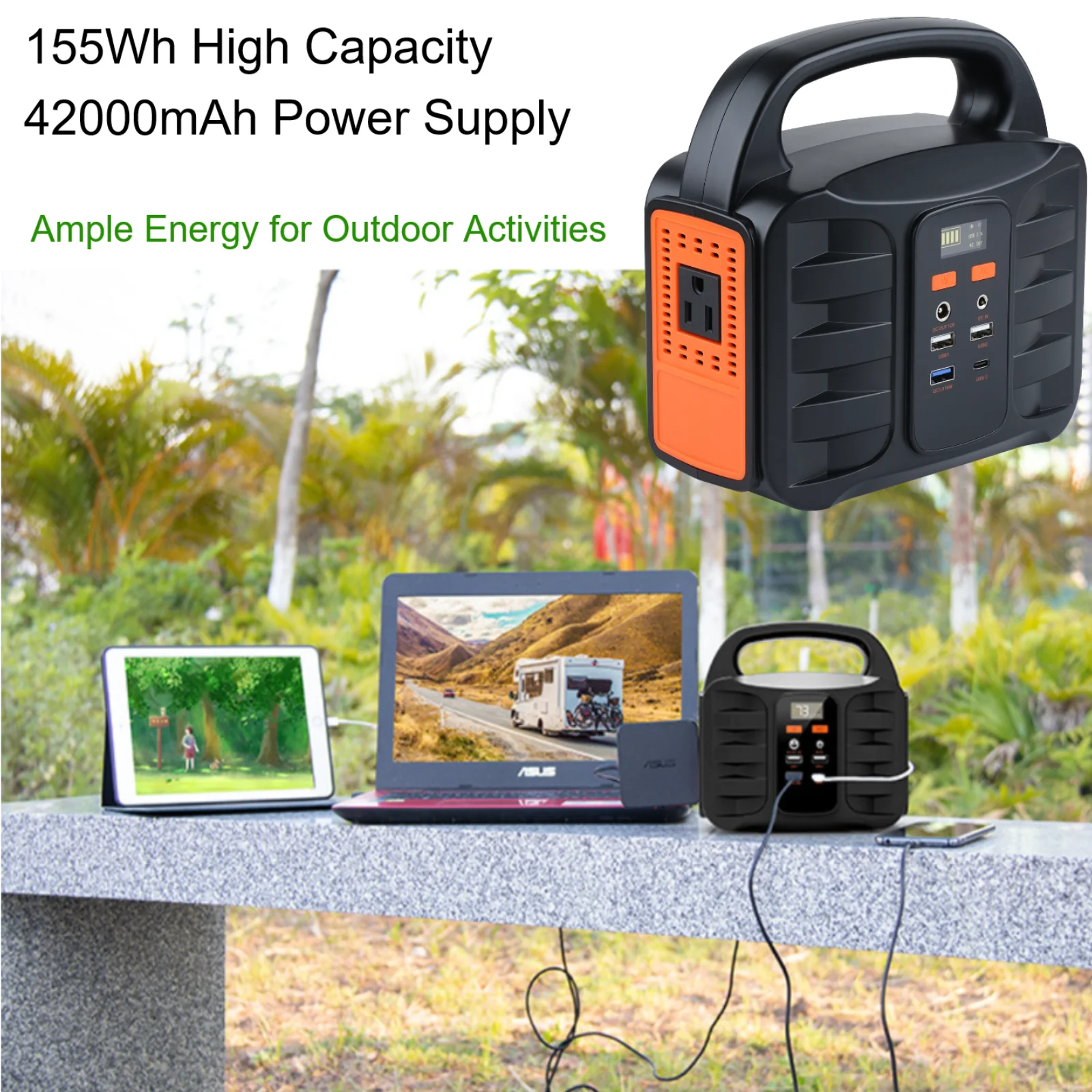 

T101 Portable Power Station Battery Fast Charging 100W Power Bank,220/110V For Outdoor Emergency Laptop Phone charger Power Bank