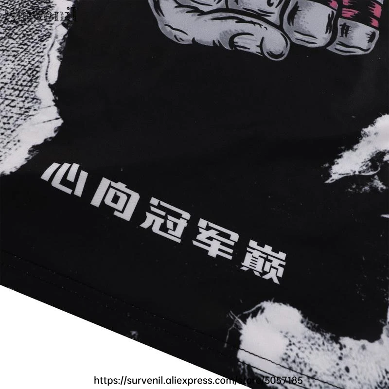 بدلة الملاكمة الرجال النساء الملاكمة التايلاندية كيك بوكسينغ القتال السراويل Rashguard مجموعة الرياضة اللياقة البدنية الصالة الرياضية فنون الدفاع عن النفس جيوجيتسو التدريب الملابس #5