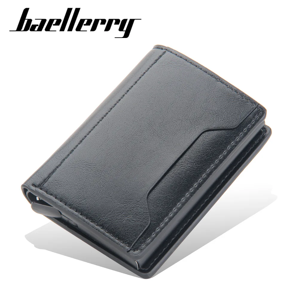 New Rfid Men Card Wallets Small Card Wallets Carbon Fiber Mini Men's Wallet High Qaulity PU Leather Slim Male Purses