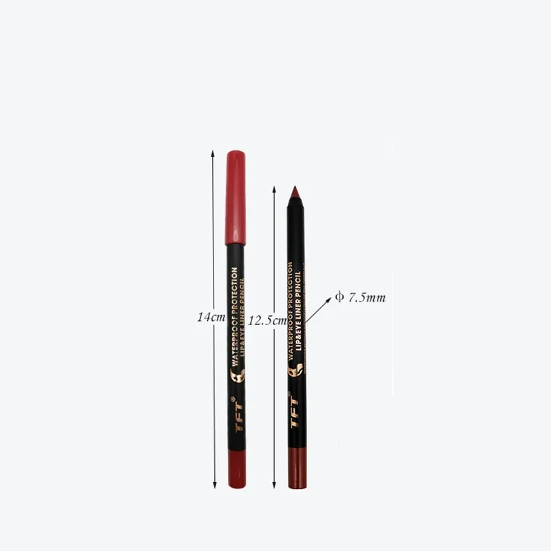 24 Colors Eyeliner Lipliner Pencil Waterproof Easy To Wear Make Up Matte Eye Liner Blue Red Green White Gold Brown Eyliner