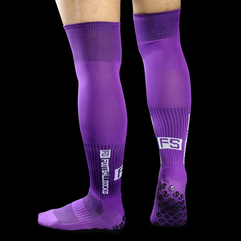 Neue lange FS-Fußballsocken für Herren und Damen, Sport, rund, Silikon, rutschfester Griff, Fußballsocken – Detail 8