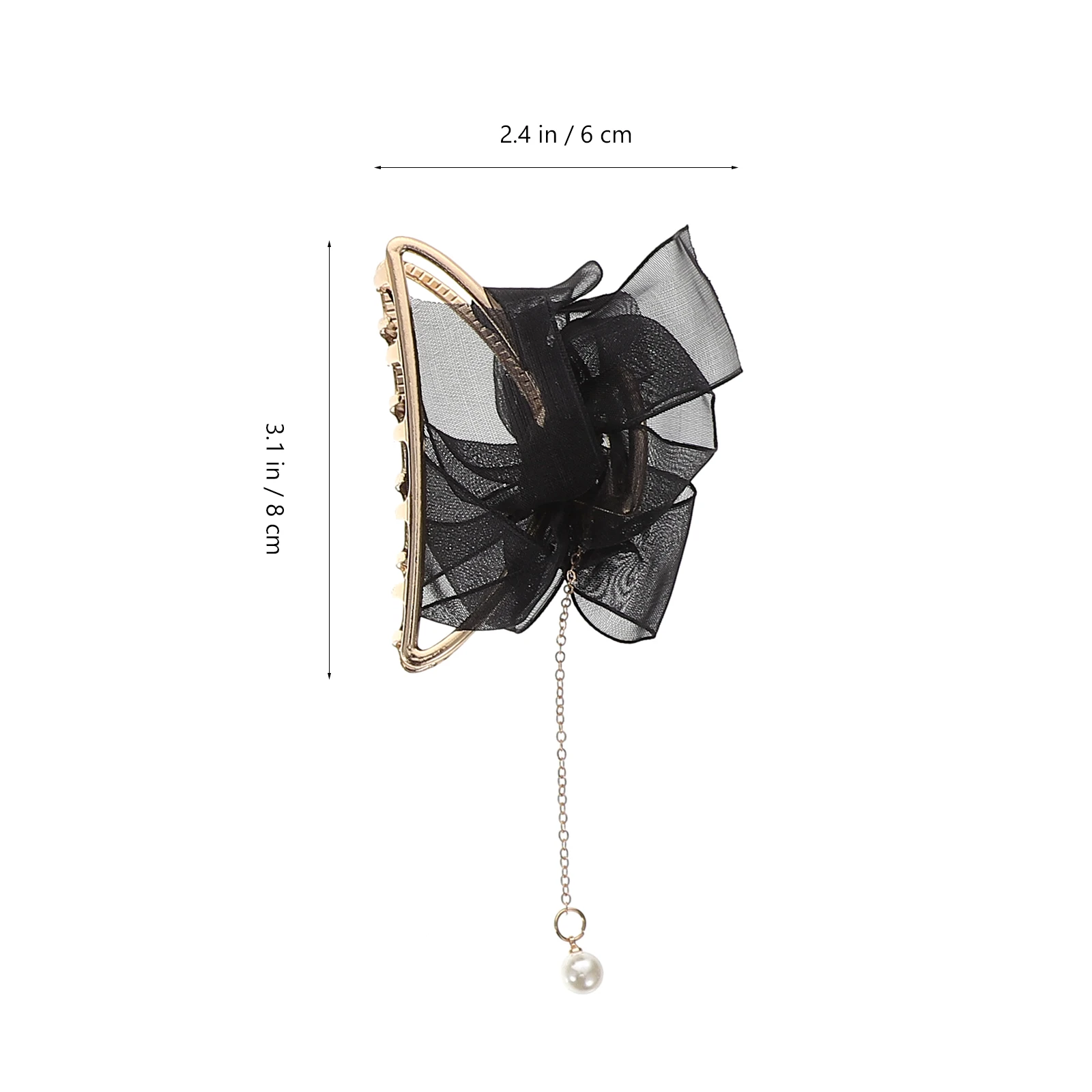 

4pcs Butterfly Clips Large Claw Clip Elegant Tassel Design Secure Grip for Thick Hair Nightwear Matching Hair for Women
