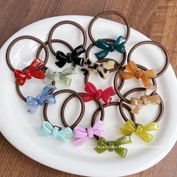 Exquisite bow tie headband ~ Korean FRANCE small size hair rope ball head French tie high ponytail elastic band