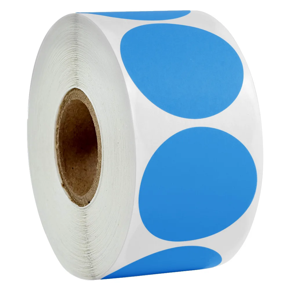 25mm 250-500 stücke Bunte Beschreibbare Runde Selbst-klebe Aufkleber Handschrift Kategorie Etiketten Dekoration Verpackung Liefert Großhandel – Detail 15