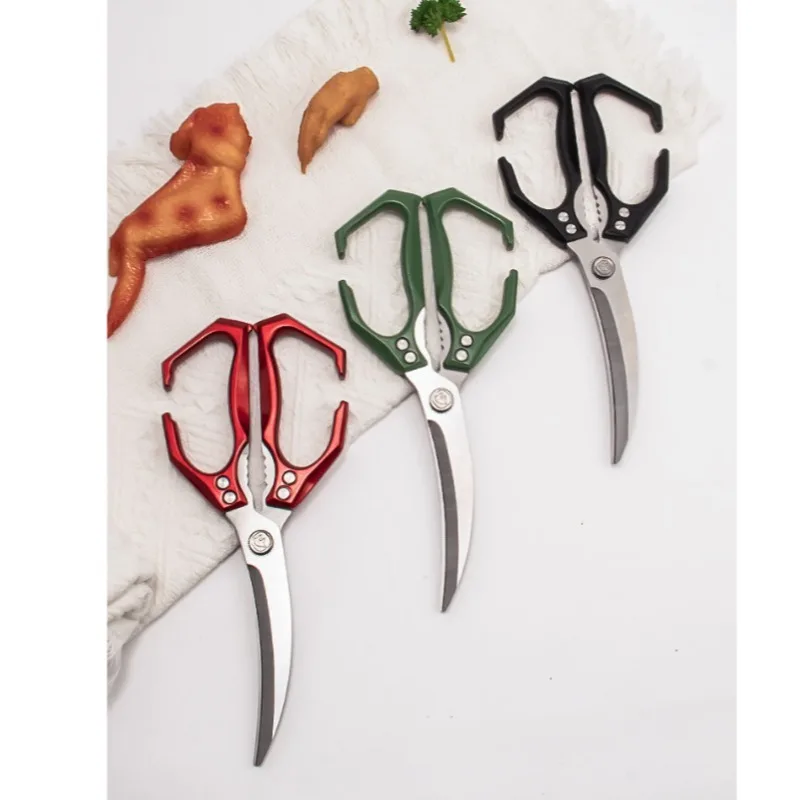 

Специальные ножницы для барбекю, пищевые многофункциональные бытовые ножницы из нержавеющей стали, специальные мощные ножницы для куриных костей