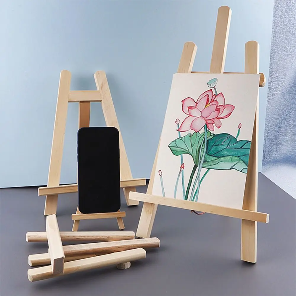 Wood Artist Drawing Tool Desk Decoration Art Supplies Sketch Postcard Holder Painting Stand Drawing Tripod Display Easel