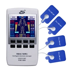 New Electric Muscle Stimulator Tens Ems Acupuncture Body Massager Digital Physiotherapy Massage Tool Electrostimulator