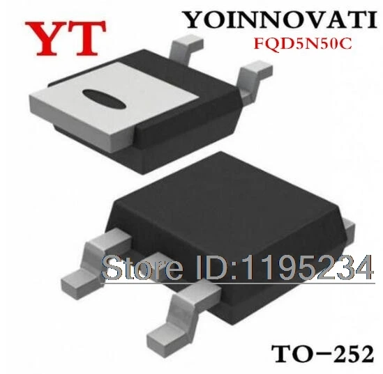 50pcs/lot FQD5N50C FQD5N50 5N50 TO-252 IC Best quality