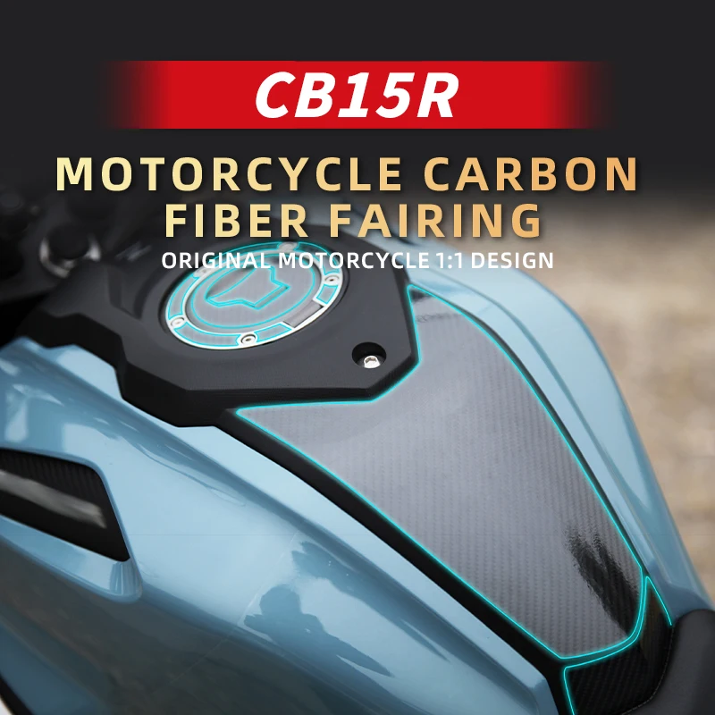 Used For HONDA CB150R Motorcycle Accessories Fuel Tank Area Carbon Fiber Stickers Kits Of Bike Protection And Decoration