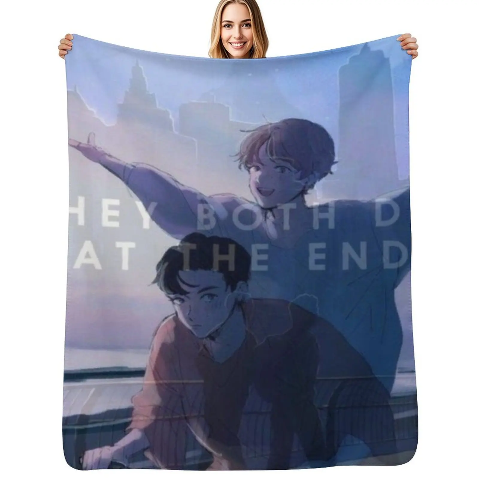 

They Both Die at the End Throw Blanket Sofa Throw Blankets Sofas Of Decoration Vintage Flannels Blankets