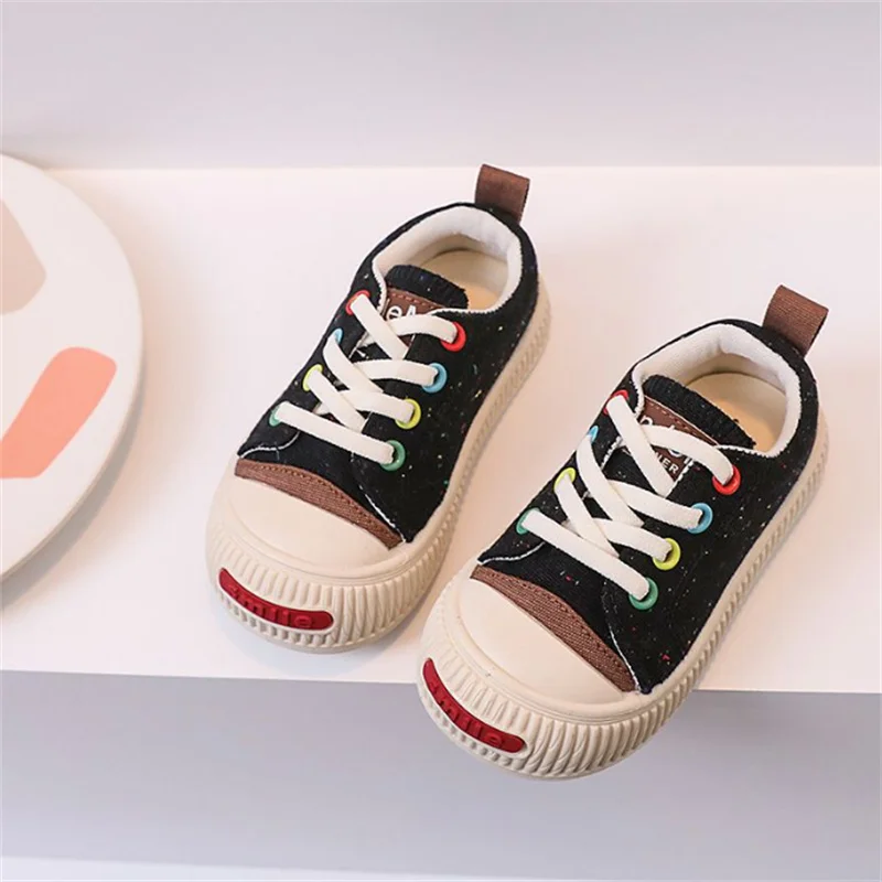 New Spring Children Canvas Shoes Breathable Kids Casual Shoes Non-slip Fashion Toddler Girls Boys Sneakers EU 22-31