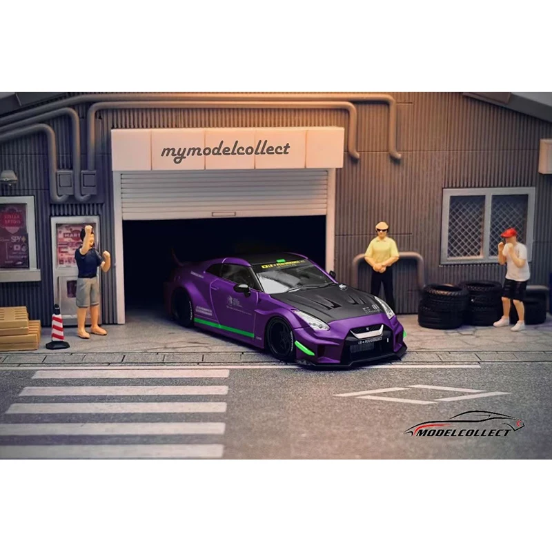 **Pre Sale** Model Collect 1:64 LBWK GTR R35 Silhouette RR Jet Green Purple Diecast Diorama Car Miniature Carros Toys