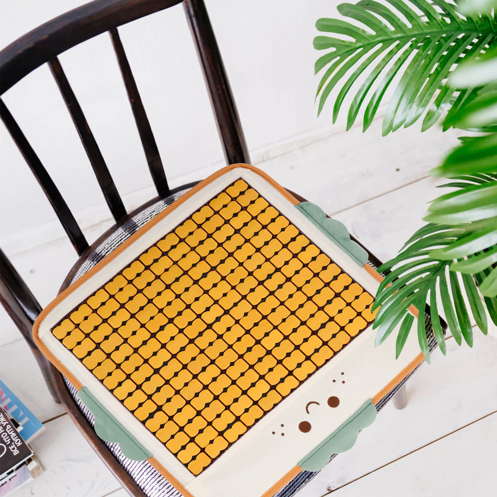 

Bamboo Car Seat Cushion Breathable Cooling Mat Summer Chair Pad Comfortable Ventilated Cover for Office Car Truck Driver