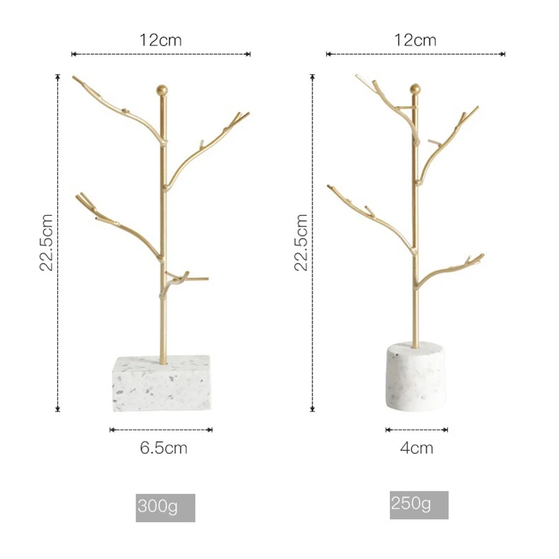 Rak Penyimpanan Perhiasan ABQR, Tempat Anting Kalung Gelang Cincin, Rak Organizer Perhiasan, Penyangga dengan Alas Bulat