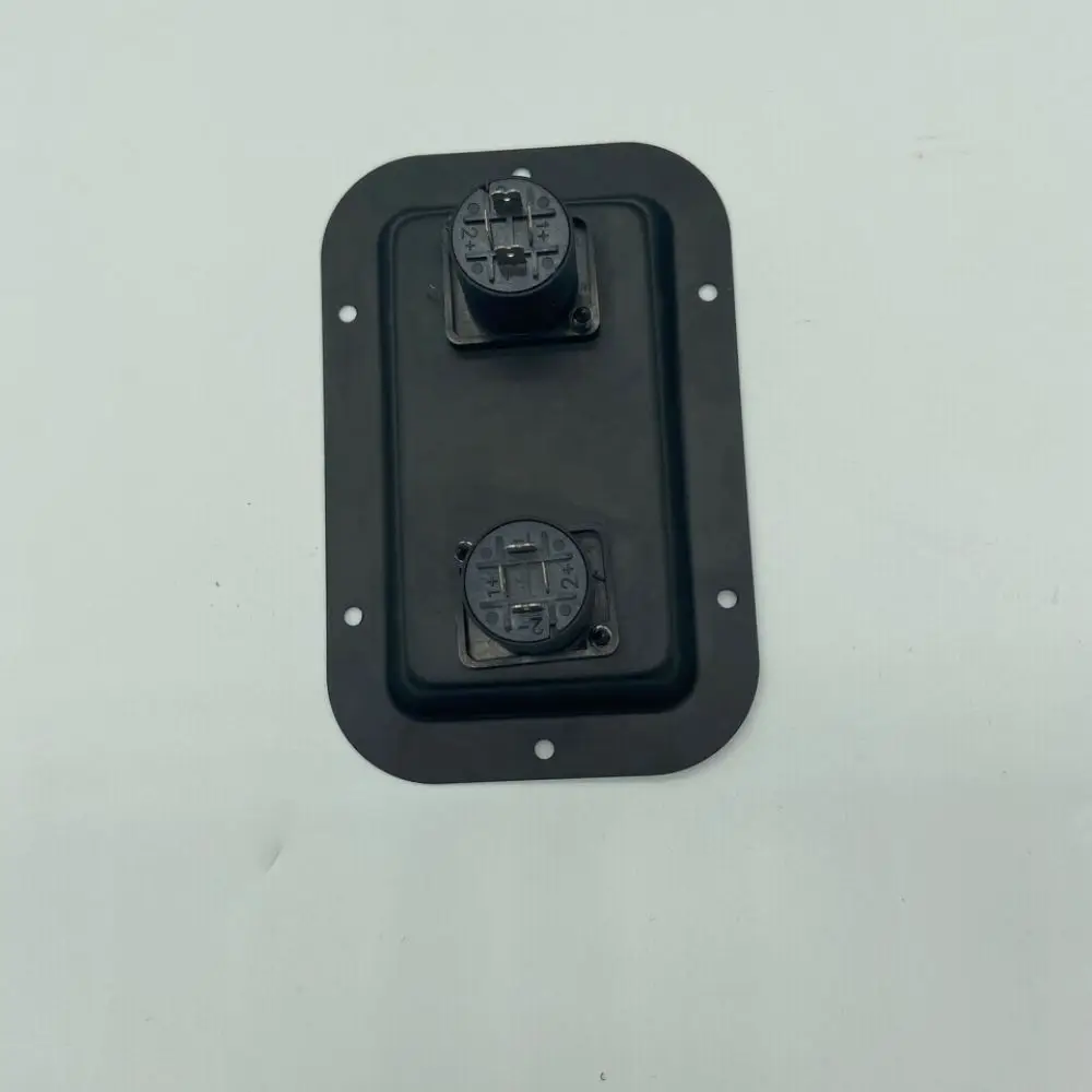 Metal Connection Box Speaker Socket Panel Professional Audio Sound Equipment Stage Performance Cable Terminal Black