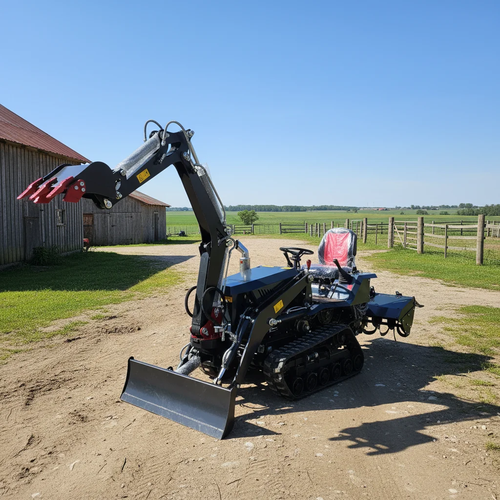 

Customize Multifunctional Crawler Tractor With Farming Implements For Plowing And Sowing