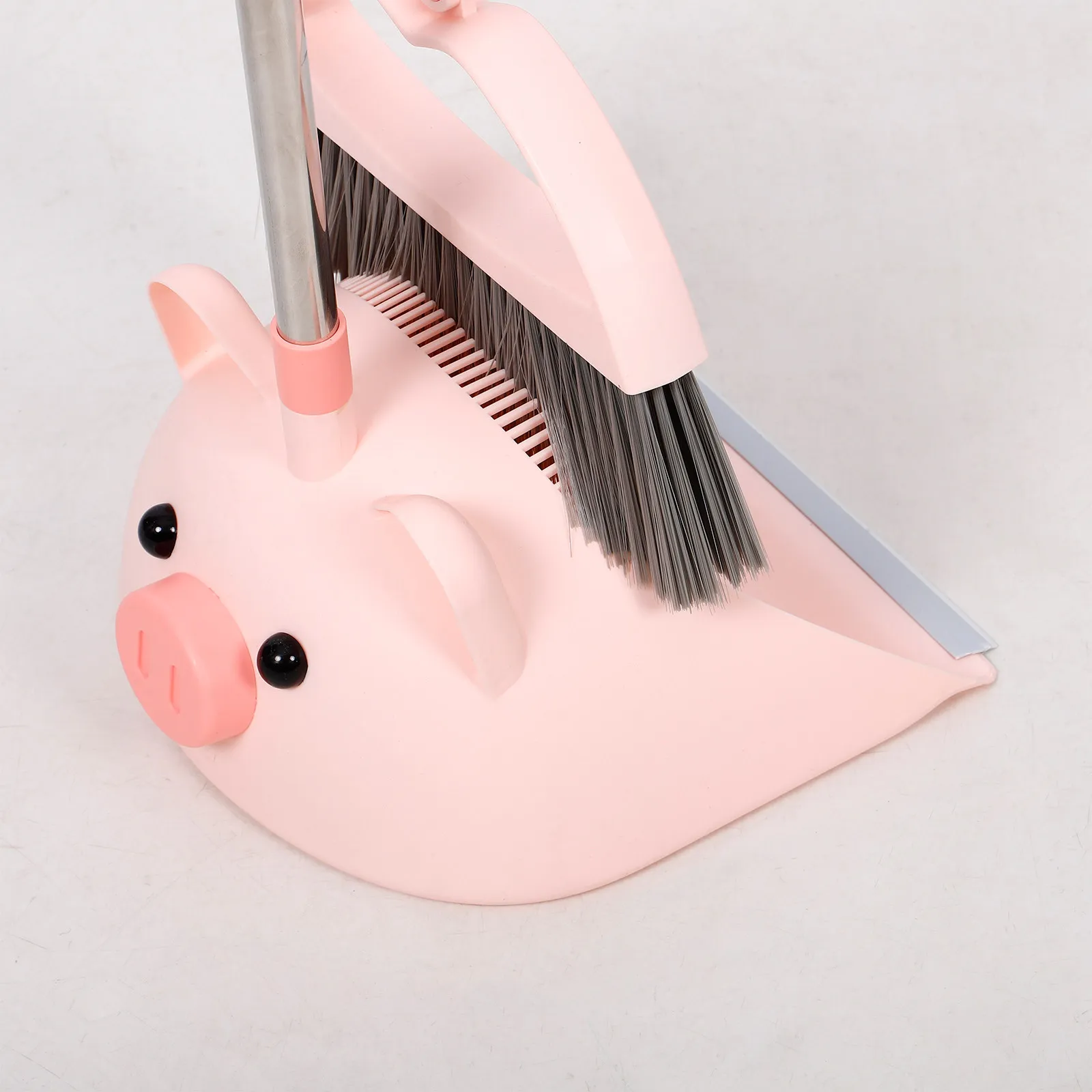 1Set Childrens Broom Dustpan Set Small Size Smooth Edge Safe for Little Hands Complete Cleaning Experience Kindergarten Home Use