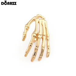 DCARZZ Lapel Pin Brooch Medical Anatomy Skeleton Hand Plated Jewelry Pins Metal Doctor Nurse Women Accessories Gift