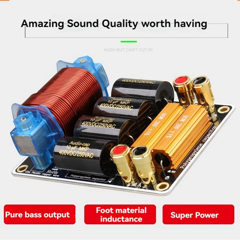 A35Q-Subwoofer Specific Frequency Divider Pure Bass Speaker Crossover HIFI 1100W High-Power For 15 18 Inch Audio Speaker