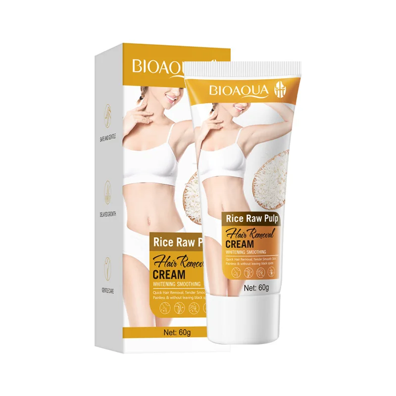 BIOAQUA riso polpa cruda crema depilatoria non irritante braccio gamba ascellare parte ascella corpo crema depilatoria cura del corpo