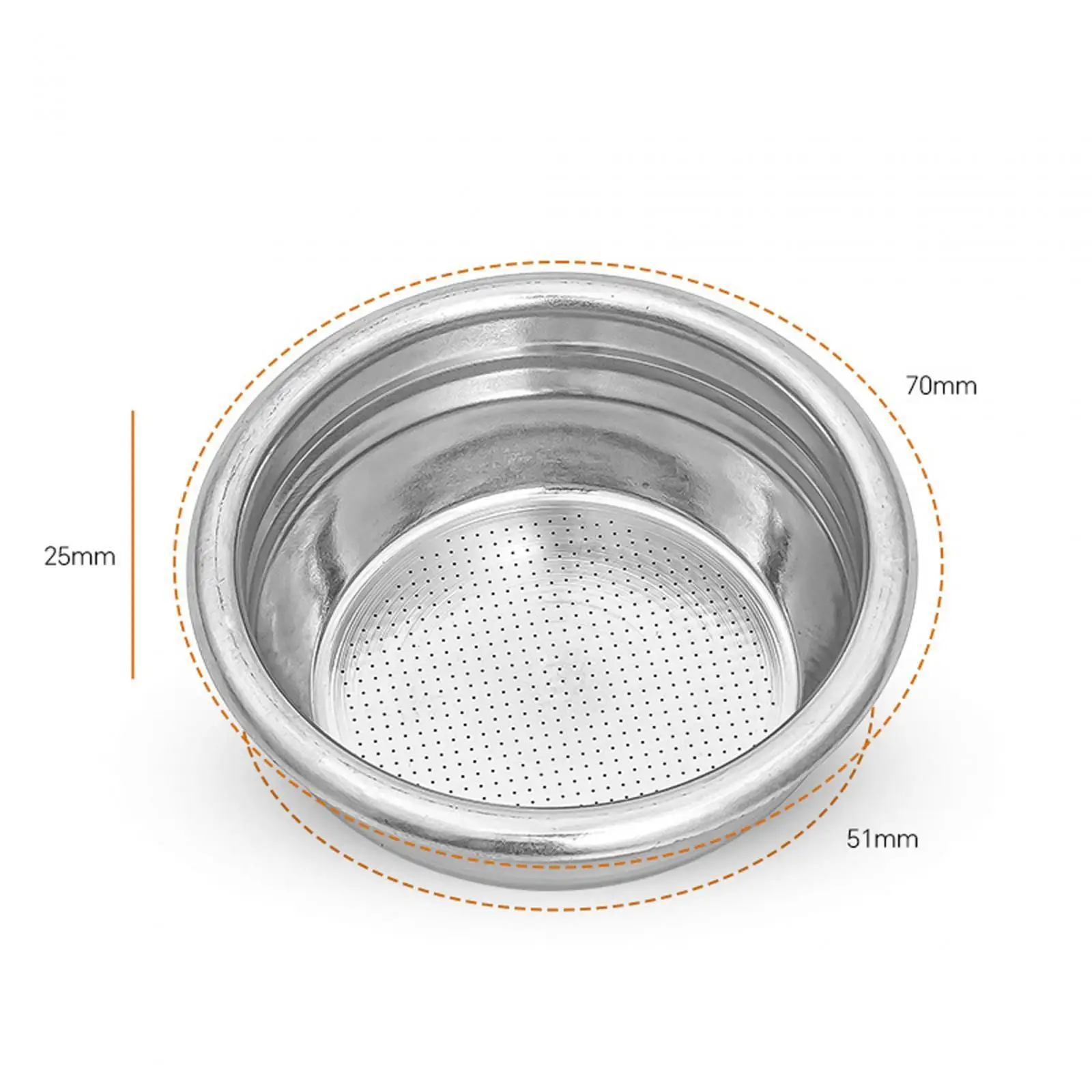 Bottomless Coffee Filters Cup Barista Accessories Espresso Maker Filter Bowl Coffee Filter Basket for Espresso Maker Accessories