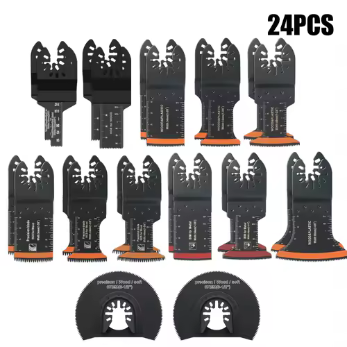 Japanese Tooth Carbide Oscillating Saw Blade Kit 10-39Pcs Arc Edge Oscillating Multitool Blades Precise Cut for Wood PVC Iron - Image 16