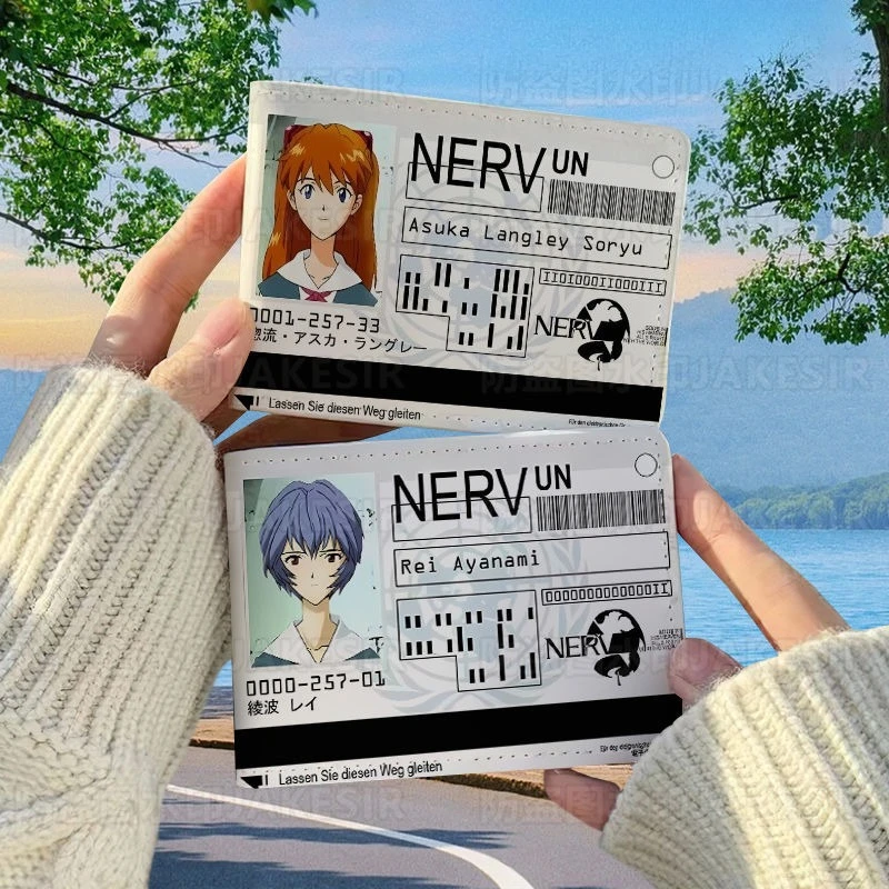 

Neon Cute Genesis Classic Evangelion 2-in-1 Anime Peripheral Driver License Cover Leather Vehicle License Holder Protective Case